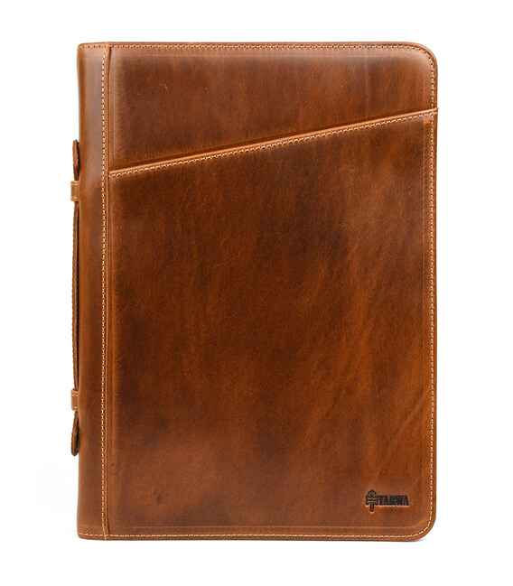 Папка A4 шкіряна з ручкою, для документів ButC-1404-4lx TARWA фото, картинка, изображение