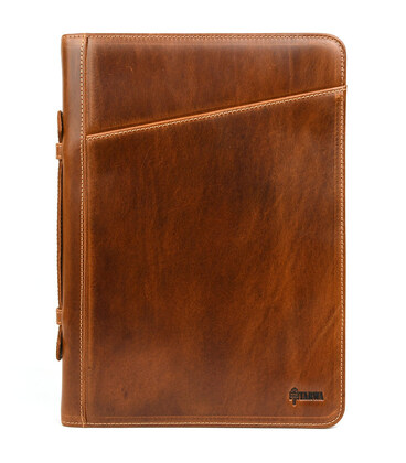 Папка A4 шкіряна з ручкою, для документів ButC-1404-4lx TARWA фото, картинка, изображение