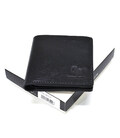 Чоловічий шкіряний портмоне чорний глянсовий Grande Pelle 538610 з монетницею картинка, зображення, фото