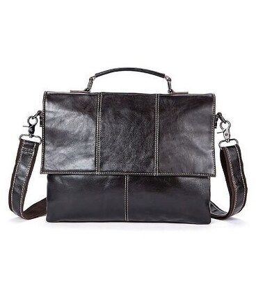 Мужская сумка кожаная Vintage 14854 Коричневая фото, картинка, изображение