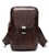 Сумка компактна чоловіча шкіряна Vintage 14938 Коричнева картинка, зображення, фото