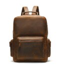 Рюкзак винтажный для ноутбука Vintage 14712 кожаный Коричневый фото, картинка, изображение