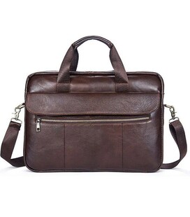 Сумка мужская под ноутбук Vintage 14751 Коричневая фото, картинка, изображение