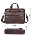 Сумка мужская под ноутбук Vintage 14751 Коричневая фото, картинка, изображение