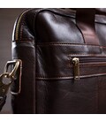 Сумка мужская под ноутбук Vintage 14751 Коричневая фото, картинка, изображение