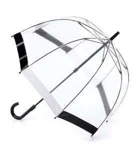 Зонт-трость женский Fulton Birdcage-1 L041 Black White (Черно-белый) фото, картинка, изображение