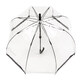 Парасолька-тростина жіноча Fulton Birdcage-1 L041 Black White (Черно-белый) картинка, зображення, фото
