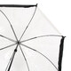 Парасолька-тростина жіноча Fulton Birdcage-1 L041 Black White (Черно-белый) картинка, зображення, фото