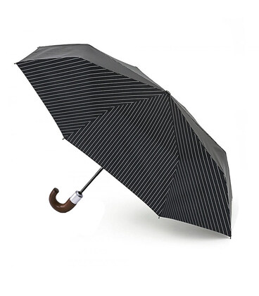 Зонт мужской Fulton Chelsea-2 G818 Black Steel (Черный с серым) фото, картинка, изображение