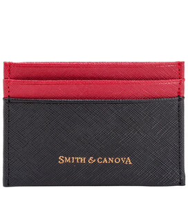 Картхолдер Smith & Canova 26827 Devere (Black-Red) картинка, зображення, фото