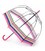 Парасолька-тростина жіноча Fulton Birdcage-2 L042 Colour Burst Stripe (Цветные полосы) картинка, зображення, фото