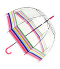 Парасолька-тростина жіноча Fulton Birdcage-2 L042 Colour Burst Stripe (Цветные полосы) картинка, зображення, фото