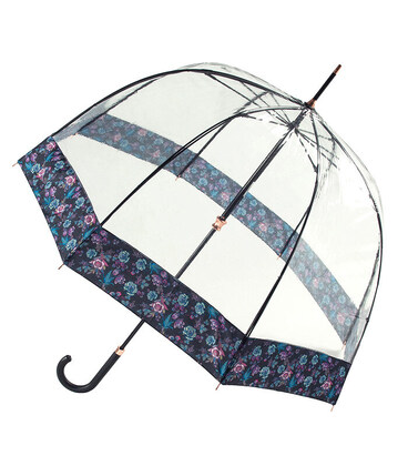Парасолька-тростина жіноча Fulton Birdcage-2 Luxe L866 Luminous Floral (Светящиеся цветы) картинка, зображення, фото