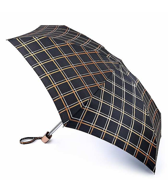 Мини зонт женский Fulton Tiny-2 L501 Golden Check (Золотая Клетка) фото, картинка, изображение