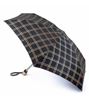 Мини зонт женский Fulton Tiny-2 L501 Golden Check (Золотая Клетка) фото, картинка, изображение