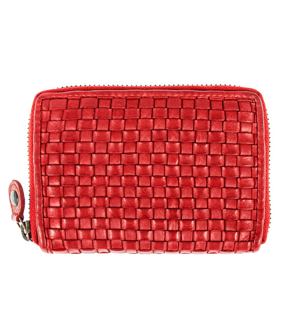 Винтажный кошелек женский Ashwood D80 Red фото, картинка, изображение