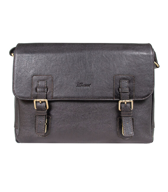 Сумка мужская для ноутбука Ashwood Jasper 13 Brown (Коричневый) фото, картинка, изображение