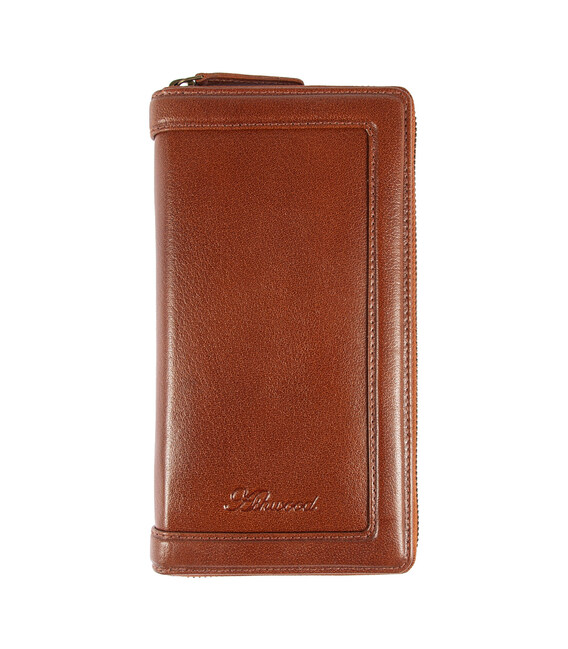 Портмоне дорожное Ashwood TW01 Chestnut (Каштановый) фото