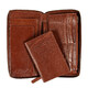 Портмоне дорожное Ashwood TW01 Chestnut (Каштановый) фото