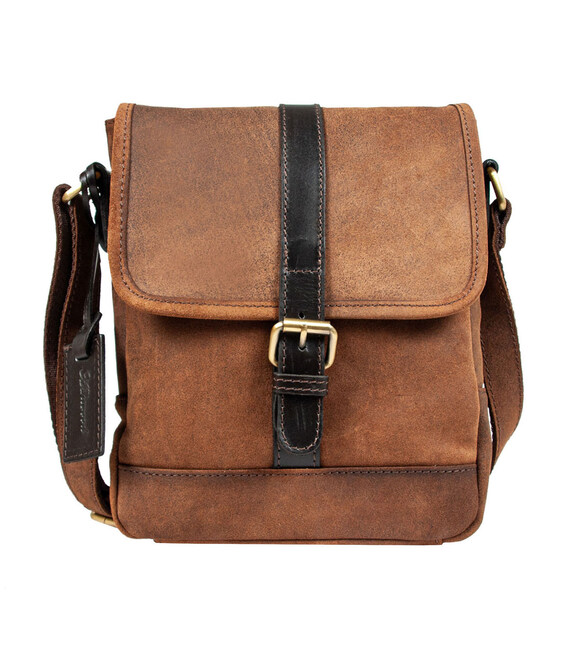 Сумка мужская Ashwood Toby Brown (Коричневый) фото, картинка, изображение
