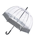 Зонт-трость женский Fulton L042 Birdcage-2 Houndstooth Borde (Гусиная лапка) фото, картинка, изображение