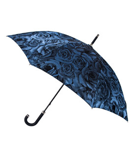 Зонт женский Fulton Diamond L850-040140 Princess - Navy Rose (Синие розы)