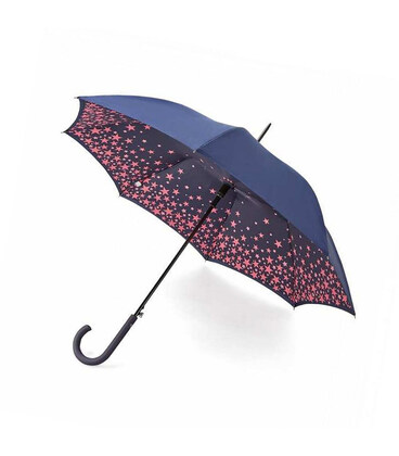 Зонт женский Fulton L754-036464 Bloomsbury-2 Scatter Star Navy&Pink (Звезды) фото, картинка, изображение