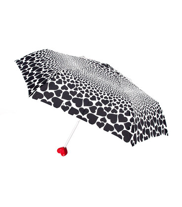 Зонт женский Fulton L926 Curio-2 UV Falling Hearts (Падающие сердца) фото, картинка, изображение