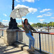 Зонт женский Fulton L908-039595 Kensington UV Star Cream фото