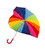Зонт женский Fulton L909-040416 Heart Walker-1 Rainbow (Радуга) фото, картинка, изображение