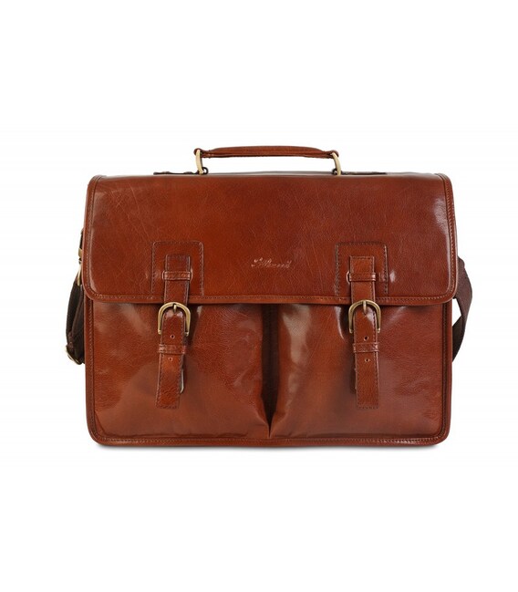 Портфель Ashwood Gareth Briefcase VT Chestnut (Каштановый) фото, картинка, изображение
