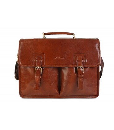 Портфель Ashwood Gareth Briefcase VT Chestnut (Каштановый) фото, картинка, изображение