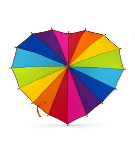 Парасолька дитяча Fulton C932-041024 Heart Junior Rainbow Heart (Райдужне серце) картинка, зображення, фото