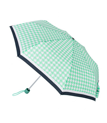 Парасолька жіноча Fulton L354-040898 Minilite-2 Minty Houndstooth (Мятний) картинка, зображення, фото