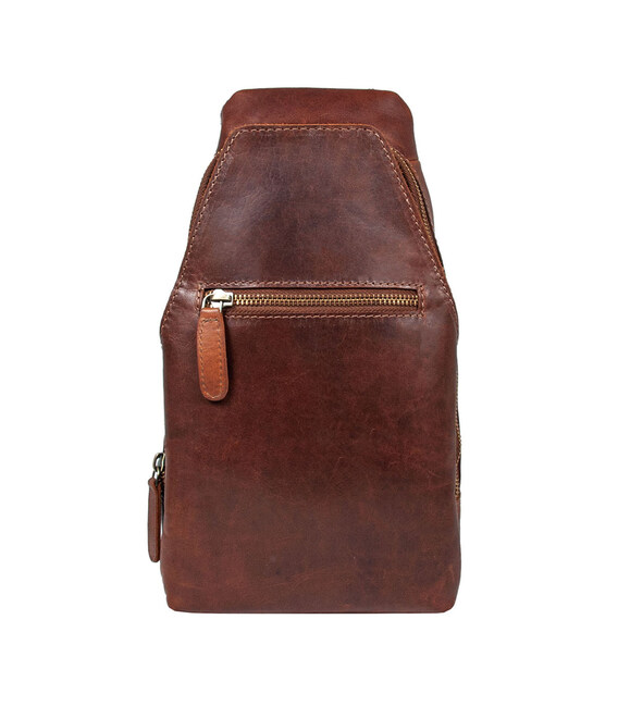 Cумка нагрудная Ashwood K43 Chestnut (Каштановый) фото, картинка, изображение