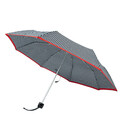 Парасолька жіноча Fulton L354-041154 Minilite-2 Houndstooth Red Border (Червона смуга) картинка, зображення, фото