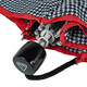 Зонт женский Fulton L354-041154 Minilite-2 Houndstooth Red Border (Красная полоса) фото
