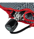 Парасолька жіноча Fulton L354-041154 Minilite-2 Houndstooth Red Border (Червона смуга) картинка, зображення, фото