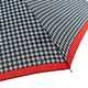 Парасолька жіноча Fulton L354-041154 Minilite-2 Houndstooth Red Border (Червона смуга) картинка, зображення, фото