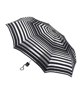 Парасолька жіноча Fulton L354-041178 Minilite-2 Silver Stripes (Зріблясті смуги) картинка, зображення, фото