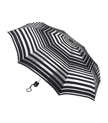 Парасолька жіноча Fulton L354-041178 Minilite-2 Silver Stripes (Зріблясті смуги) картинка, зображення, фото