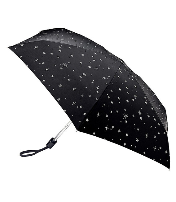 Зонт женский Fulton L501-041086 Tiny-2 Glitter Stars Black (Блеск звезд) фото, картинка, изображение