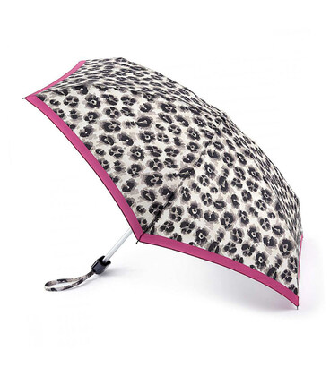 Міні парасолька жіноча Fulton L501-039359 Tiny-2 Leopard Border (Леопардова смуга) картинка, зображення, фото