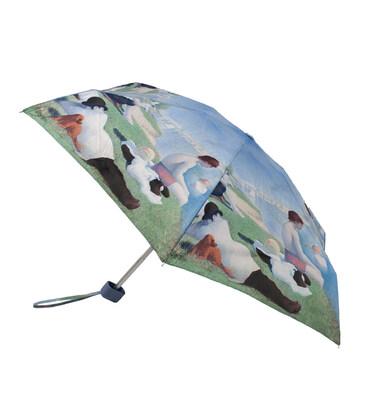 Мини зонт женский Fulton L794-041284 National Gallery Tiny-2 Seurat Bathers at Asnieres (Купальщицы в Аньере) фото, картинка, из