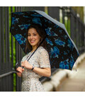 Парасолька жіноча Fulton L754-041277 Bloomsbury-2 Night Sky Flowers (Квіти нічного неба) картинка, зображення, фото