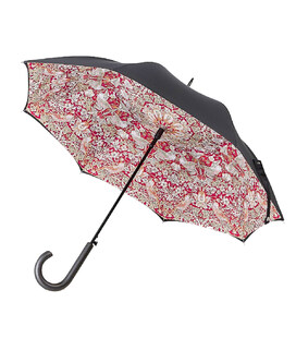 Парасолька жіноча Fulton L856-041321 Morris & Co. Bloomsbury Strawberry Thief Indian Red картинка, зображення, фото