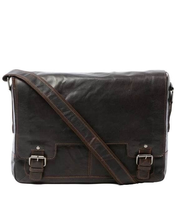 Сумка мужская для ноутбука 15,5 Ashwood 8343 Brown (Коричневый) фото, картинка, изображение