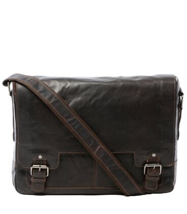 Сумка чоловіча для ноутбука 15,5 Ashwood 8343 Brown (Коричневий) картинка, зображення, фото