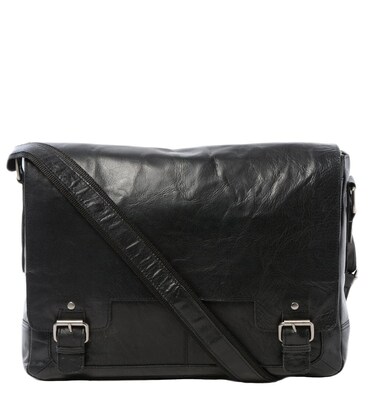 Сумка чоловіча для ноутбука 15,5 Ashwood 8343 Black (Чорний) картинка, зображення, фото