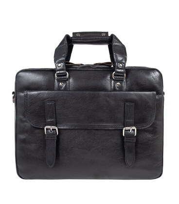 Сумка чоловіча для ноутбука 15,6 Ashwood F83 Black/Mud (Чорний) картинка, зображення, фото